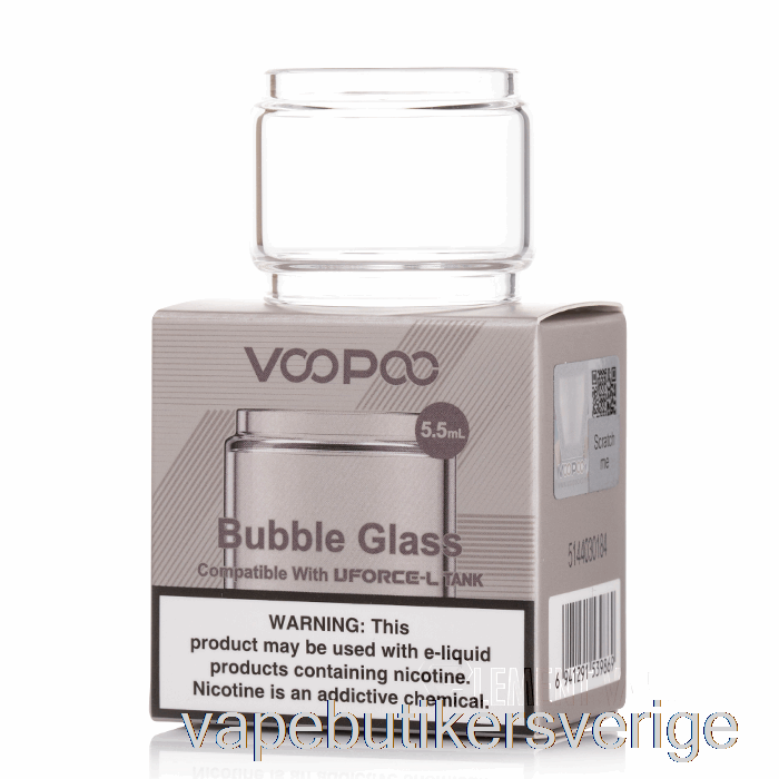 Vape Sverige Voopoo Uforce-l Ersättningsglas 4ml Rakt Glas